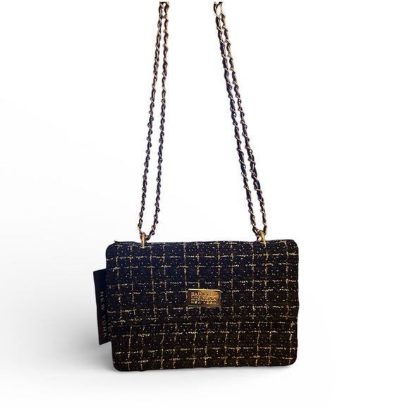 Badgley Mischka Handbags - Badgley Mischka Tweed Shoulder/Crossbody Bag